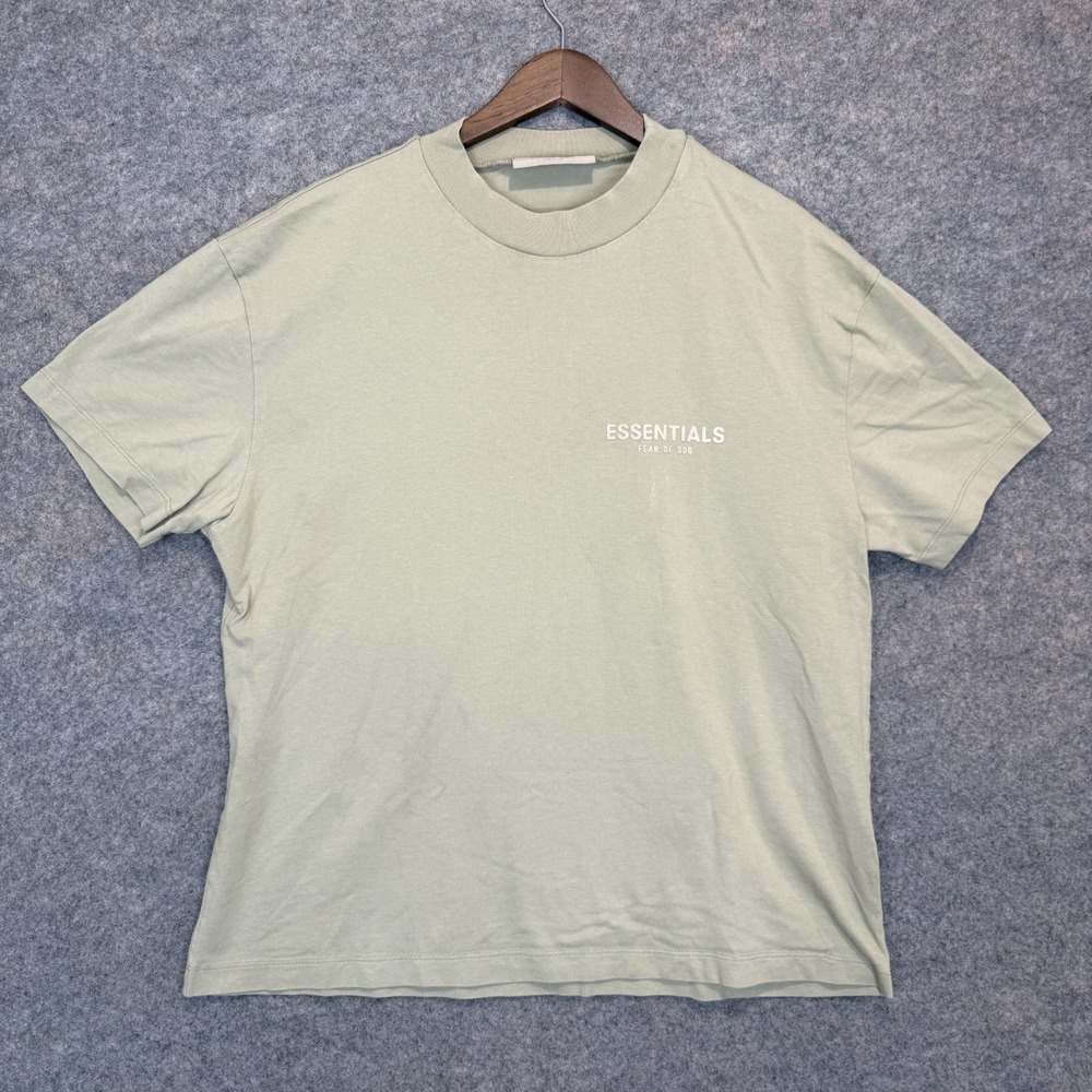 Essentials T Shirt Mens Small Seafoam Relaxed Oversized Tee